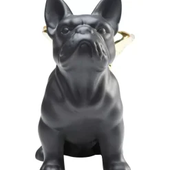 KARE Design Deko & Geschenkartikel-Deko Figur Sitting Angel Dog Gold-Schwarz
