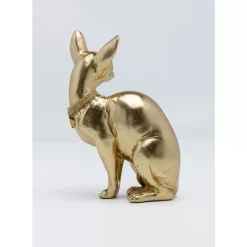 KARE Design Deko & Geschenkartikel-Deko Figur Sitting Cat Audrey Gold 27Cm