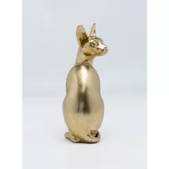 KARE Design Deko & Geschenkartikel-Deko Figur Sitting Cat Audrey Gold 27Cm