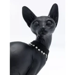 KARE Design Deko & Geschenkartikel-Deko Figur Sitting Cat Audrey Schwarz 27Cm