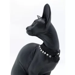 KARE Design Deko & Geschenkartikel-Deko Figur Sitting Cat Audrey Schwarz 27Cm