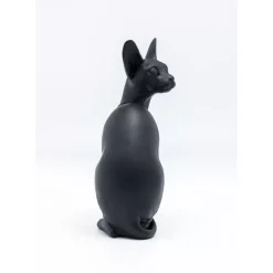 KARE Design Deko & Geschenkartikel-Deko Figur Sitting Cat Audrey Schwarz 27Cm
