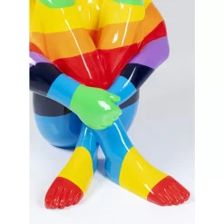 KARE Design Deko & Geschenkartikel-Deko Figur Sitting Dog Rainbow 173