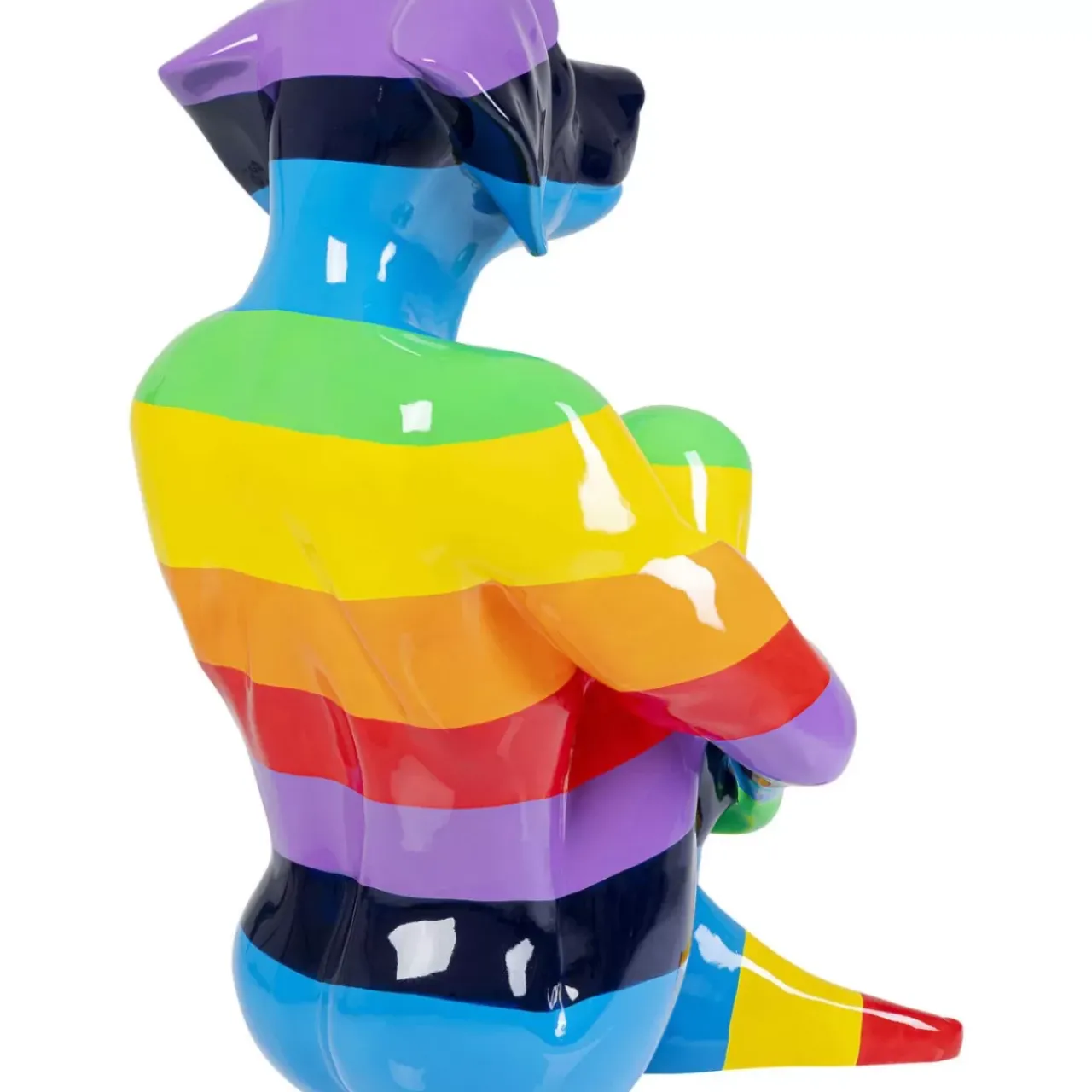 KARE Design Deko & Geschenkartikel-Deko Figur Sitting Dog Rainbow 173