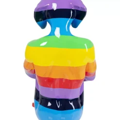 KARE Design Deko & Geschenkartikel-Deko Figur Sitting Dog Rainbow 173