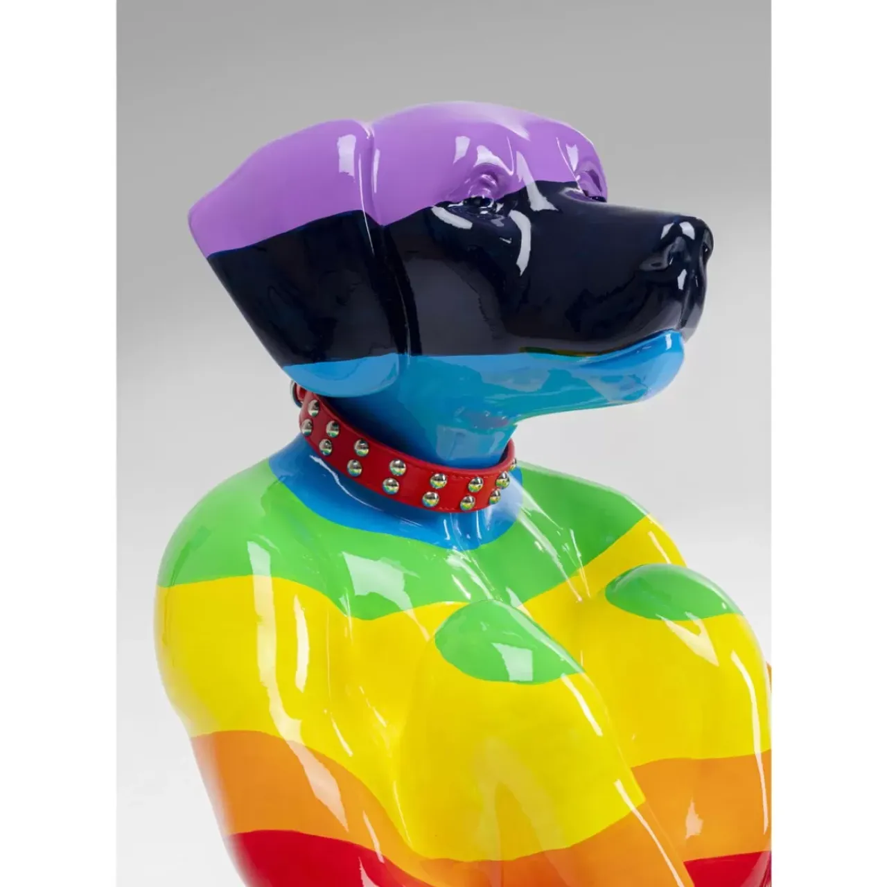 KARE Design Deko & Geschenkartikel-Deko Figur Sitting Dog Rainbow 80