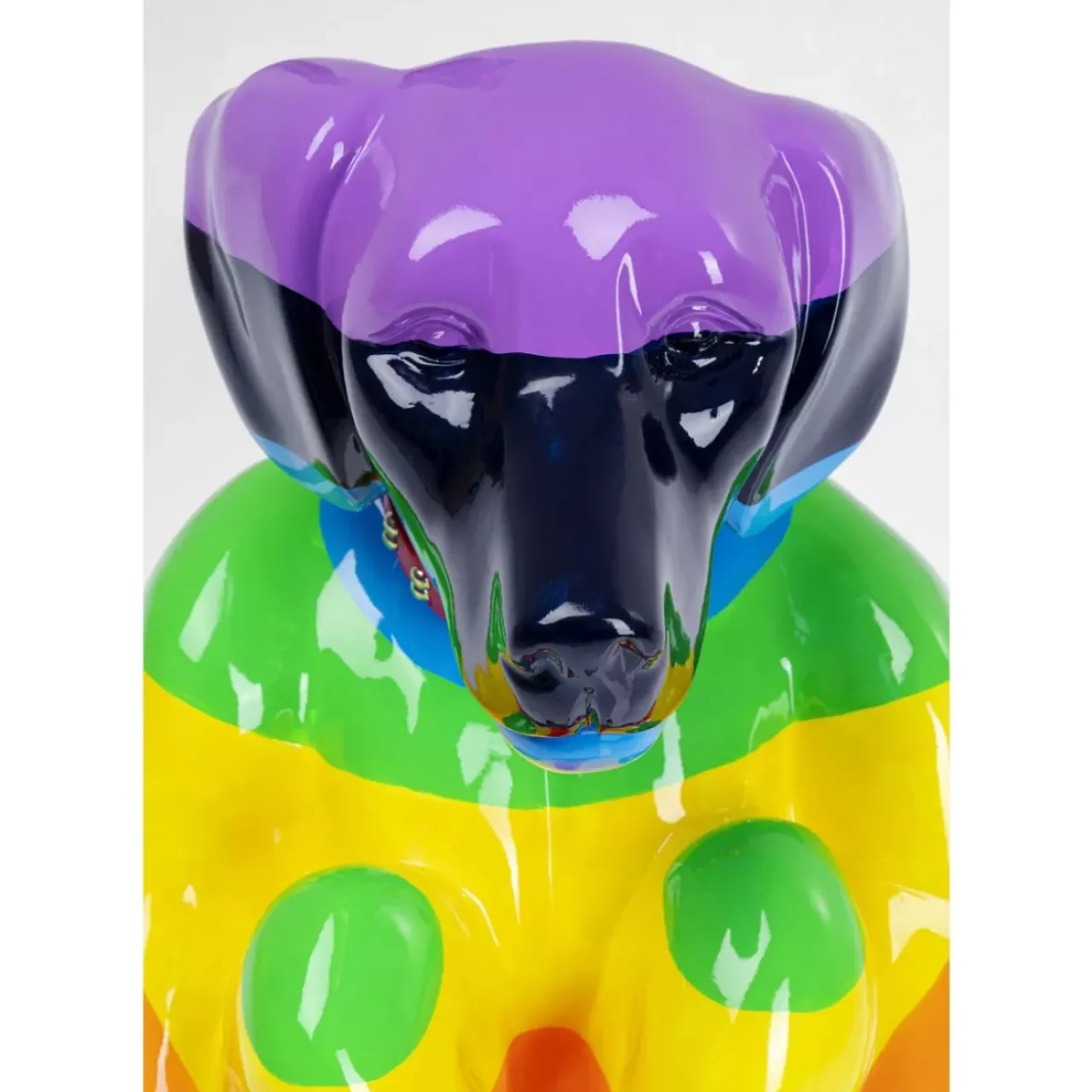 KARE Design Deko & Geschenkartikel-Deko Figur Sitting Dog Rainbow 80