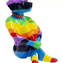 KARE Design Deko & Geschenkartikel-Deko Figur Sitting Dog Rainbow 80