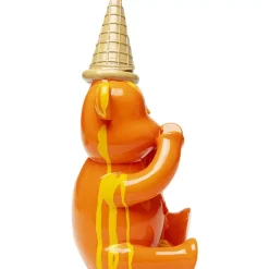 KARE Design Deko & Geschenkartikel-Deko Figur Sitting Gelato Bear Orange 37Cm