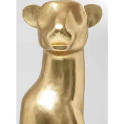 KARE Design Deko & Geschenkartikel-Deko Figur Sitting Leopard Gold 150Cm