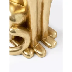 KARE Design Deko & Geschenkartikel-Deko Figur Sitting Leopard Gold 150Cm