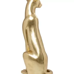 KARE Design Deko & Geschenkartikel-Deko Figur Sitting Leopard Gold 150Cm