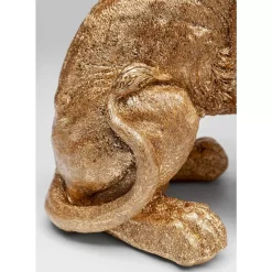 KARE Design Deko & Geschenkartikel-Deko Figur Sitting Lion Gold 42Cm