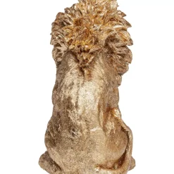 KARE Design Deko & Geschenkartikel-Deko Figur Sitting Lion Gold 42Cm