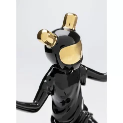 KARE Design Deko & Geschenkartikel-Deko Figur Skating Astronaut Schwarz 21Cm
