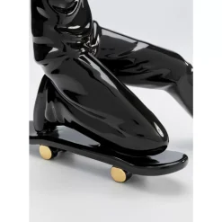 KARE Design Deko & Geschenkartikel-Deko Figur Skating Astronaut Schwarz 21Cm