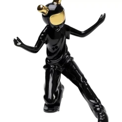 KARE Design Deko & Geschenkartikel-Deko Figur Skating Astronaut Schwarz 21Cm