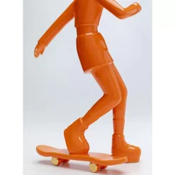 KARE Design Deko & Geschenkartikel-Deko Figur Skating Astronaut Orange 33Cm