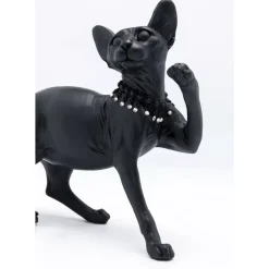 KARE Design Deko & Geschenkartikel-Deko Figur Standing Cat Audrey Schwarz 29Cm