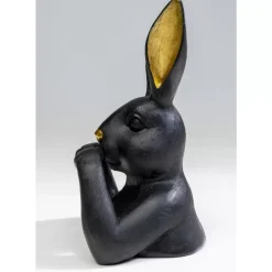 KARE Design Deko & Geschenkartikel-Deko Figur Sweet Rabbit Schwarz 23Cm