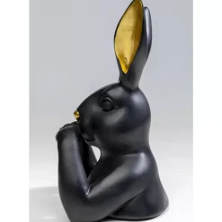 KARE Design Deko & Geschenkartikel-Deko Figur Sweet Rabbit Schwarz 31Cm