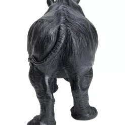 KARE Design Deko & Geschenkartikel-Deko Figur Walking Rhino Schwarz