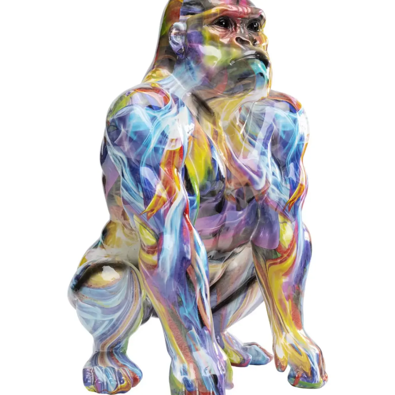 KARE Design Deko & Geschenkartikel-Deko Figur Watching Gorilla Bunt
