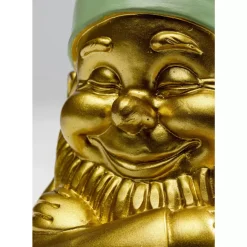 KARE Design Deko & Geschenkartikel-Deko Figur Zwerg Gold Grun 21Cm