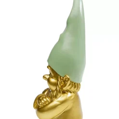 KARE Design Deko & Geschenkartikel-Deko Figur Zwerg Gold Grun 21Cm