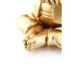 KARE Design Deko & Geschenkartikel-Deko Figur Zwerg Meditation Gold Grun 19Cm