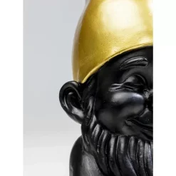 KARE Design Deko & Geschenkartikel-Deko Figur Zwerg Schwarz 21Cm