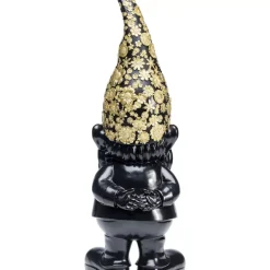 KARE Design Deko & Geschenkartikel-Deko Figur Zwerg Standing Schwarz Gold 61Cm