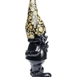 KARE Design Deko & Geschenkartikel-Deko Figur Zwerg Standing Schwarz Gold 46Cm