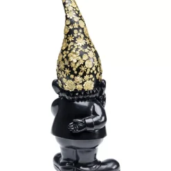 KARE Design Deko & Geschenkartikel-Deko Figur Zwerg Standing Schwarz Gold 46Cm