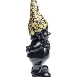 KARE Design Deko & Geschenkartikel-Deko Figur Zwerg Standing Schwarz Gold 30Cm