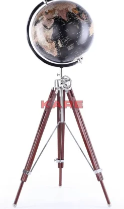 KARE Design Deko & Geschenkartikel-Deko Globus Earth Schwarz