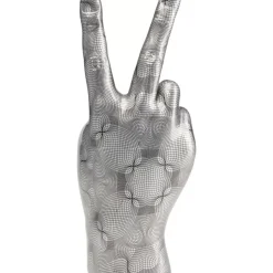 KARE Design Deko & Geschenkartikel-Deko Hand Victory Grau