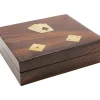 KARE Design Deko & Geschenkartikel-Deko Karten Box Gamble Wood (7/Tlg.)