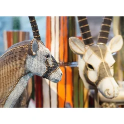 KARE Design Deko & Geschenkartikel-Deko Objekt Antelope Head Pearls 79