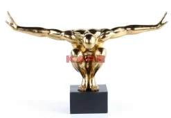 KARE Design Deko & Geschenkartikel-Deko Objekt Athlete Xl Gold