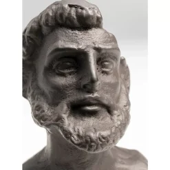 KARE Design Deko & Geschenkartikel-Deko Objekt Bearded Man Anthrazit 11Cm