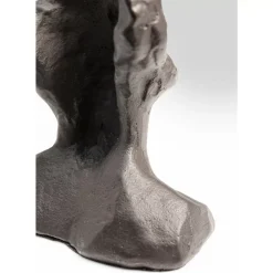 KARE Design Deko & Geschenkartikel-Deko Objekt Bearded Man Anthrazit 11Cm