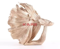 KARE Design Deko & Geschenkartikel-Deko Objekt Betta Fish Gold Klein