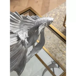 KARE Design Deko & Geschenkartikel-Deko Objekt Betta Fish Silber Klein