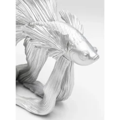 KARE Design Deko & Geschenkartikel-Deko Objekt Betta Fish Silber Klein