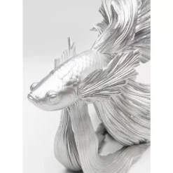 KARE Design Deko & Geschenkartikel-Deko Objekt Betta Fish Silber Klein
