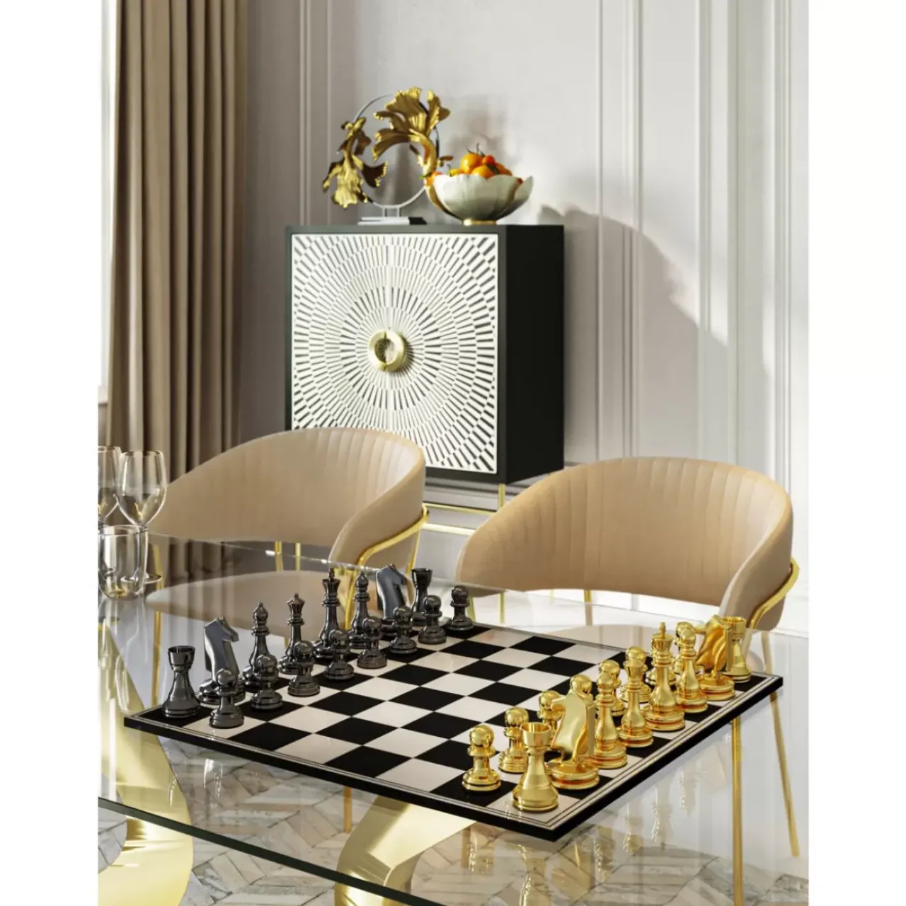 KARE Design Sonstiges & Zubehör Accessoires-Deko Objekt Chess 60X60