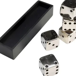 KARE Design Sonstiges & Zubehör Accessoires-Deko Objekt Dices Silber 20X6Cm