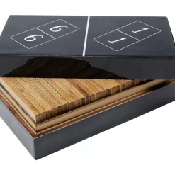 KARE Design Sonstiges & Zubehör Accessoires-Deko Objekt Domino Schwarz 24X7Cm