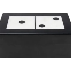 KARE Design Sonstiges & Zubehör Accessoires-Deko Objekt Domino Schwarz/Weis 14X5Cm